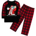thumbnail image 1 of Pyjama Garçons Pyjama Lettre Filles Pyjama Coton Biologique Pyjama Enfants de Noël, 1 of 5