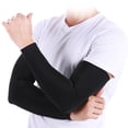 thumbnail image 1 of TOPTIE 1 Paire Manchons de Bras Manchons de Compression pour Hommes Femmes-1 Paire Noir-G, 1 of 5