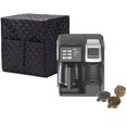 thumbnail image 2 of Coffee Machine Cover Black Cotton Cloth Coffee Maker Waterproof Dust Cover with Storage Bag Machine Washable Coffee Maker Protector for Kitchen Shop, 2 of 9