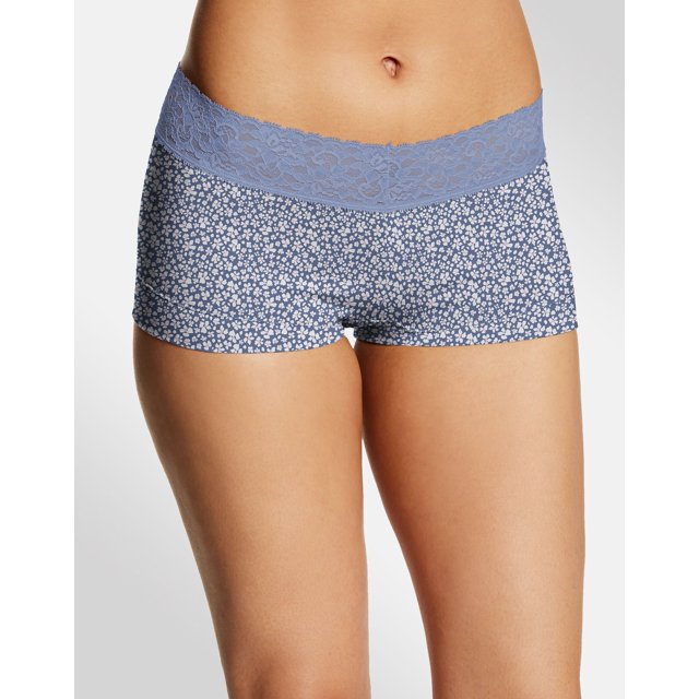 Maidenform Shorty en Coton pour Femmes avec Dentelle, 6