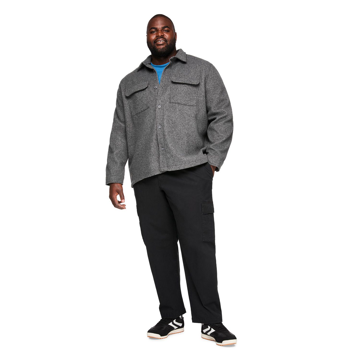 George Big Men's Brushed Overshirt