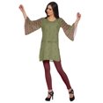 thumbnail image 3 of Moomaya Kurtis Courtes en Poly-Crêpe pour Femmes, Robe à Manches Kimono Imprimée, Haut Indien, 3 of 5