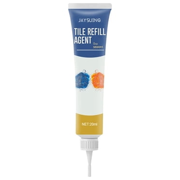 Pompotops Coulis de Carrelage - Comblement de Coulis Blanc Répare Renouvelle Remplit Tube, Réparation de Coulis à Séchage Rapide, Nettoyant de Coulis Robuste - et Renouvelle la Conduite de Coulis Liquidation