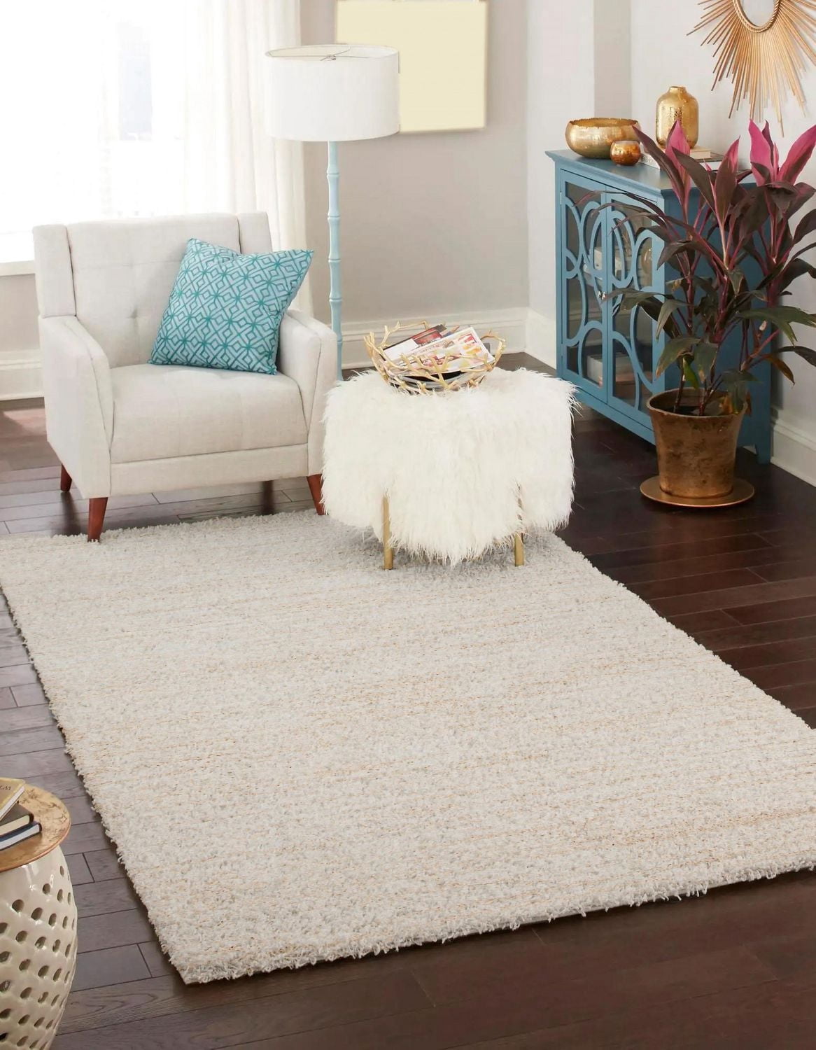 ECARPET Yeti Contemporary/Modern, Plush & Shags Area Rug for Living Room, Bedroom, Dining Entrance, Hallway and More.
