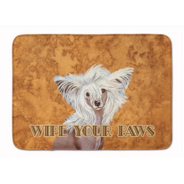 Carolines Treasures LH9459RUG Chinese Crested Wipe your Paws Machine Washable Memory Foam Mat