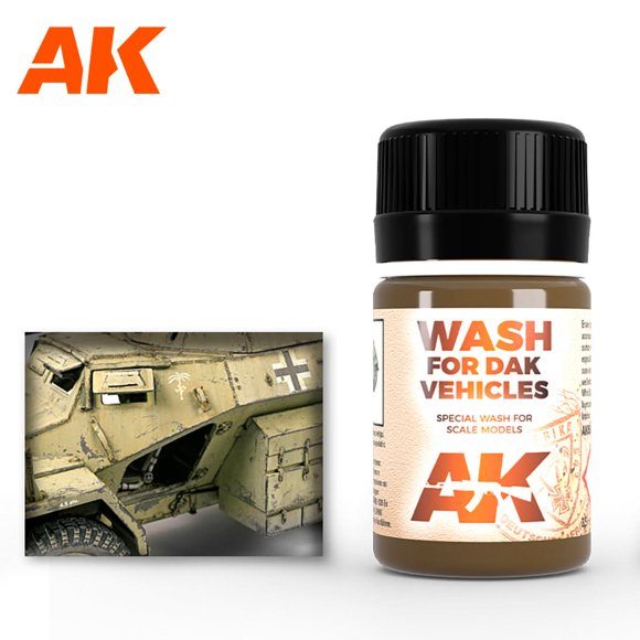 AK Interactive Weathering For Dak Vehicles Enamel Wash (AK066)