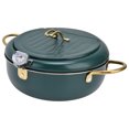 thumbnail image 3 of Deep Fryer Pot, Stainless Steel Japanese Tempura Fryer Pan Temperature Control Turkey Deep Fryer With , Removable Lid, Oil Drip Drainer Rack For Tempura Chips Fries Fish Chicken, 3 of 8