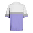 thumbnail image 5 of Yuyuzo Womens Short Sleeve Tops V Neck Work Tee Shirts Dressy Casual Collared Color Block Tunic Tops, 5 of 5