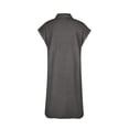 thumbnail image 4 of SMihono Robe Maxi Bohème d'Été pour Femmes Grande Taille Robe pour Femmes Mode Manches Courtes Ajustée Couleur Unie Robe Imitation Denim Robe de Plage Évasée, 4 of 7