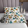 thumbnail image 3 of Erosebridal Happy Camping Coverlet Set Twin, RV Camper Bedding Set, Cartoon Camp Decor, 2 Pieces, 3 of 5