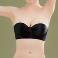 thumbnail image 3 of Womens Bras Plus Size Padded Bra Feature V-Neck Nursing Bra Style W-1487 Black 75C, 3 of 4