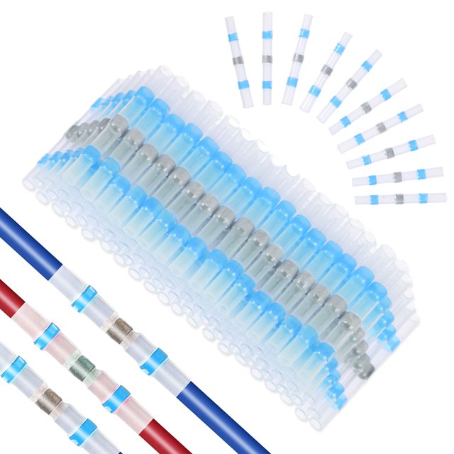 keepw 150pieces Connecteurs de Soudure Imperméables à l'Eau d'Application Large pour les Terminaux en Nylon Inodore Soudure Joint Jaune 1Set