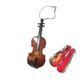 thumbnail image 1 of UsRHHA Mini Musical Instrument Violin Model, Handmade Solid Wood Ornament for Music Lovers Collectors, Teacher Graduation Gift, 1 of 2