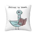 thumbnail image 1 of Driven To Read Pigeon Library Reading Books Reader Funny Throw Pillow Cover Comfortable Durable Stylish Throw Pillowcase, 1 of 5