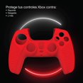 thumbnail image 2 of Verbatim Couvercles protecteurs pour contrôleurs sans fil PS5 DualSense 2 pièces Noir, Rouge, 2 of 7