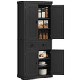 thumbnail image 1 of HOMCOM Garde-Manger de Cuisine 72 Pouces, Armoire de Rangement Autoportante avec Tiroir, Portes, 1 of 10