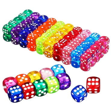 SHISUYAN 100 Pcs dés Petits dés dés Colorés Mini dés Accessoire de Jeu dés pour Fête en Classe