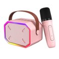 thumbnail image 3 of Wireless Microphone For Home Audio Karaoke Machine, Bluetooth 5.3 Rechargeable PA System Stage Subwoofer, Portable Microphone Speaker, 3 of 9