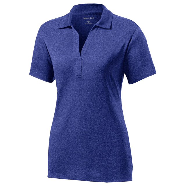 Sport-Tek Women's Heather Contender Polo M Cobalt Heather