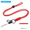 thumbnail image 2 of Unique Bargains Cordon de Cou avec Crochet Badge Cordons Sangle Longue Ajustable Support Porte-Clés Rouge Lot de 3, 2 of 7