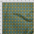thumbnail image 3 of oneOone Silk Tabby Fabric Swirl Ikat Print Sewing Fabric BTY 42 Inch Wide, 3 of 4