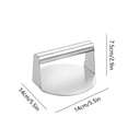 thumbnail image 3 of Kbndieu Meat Press Stainless Steel Meatloaf Meat Press Round Block Burger Press Kitchen Tool Meat Press Pad Home Essentials, 3 of 6