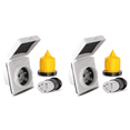 thumbnail image 1 of 2X 30AMP RV Power Inlet Outlet Shore Power Kit W/Boot Cord Protector 125V NEMA L5-30P L5-30R Male Female Connector Plug, 1 of 6