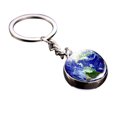 thumbnail image 1 of Glass Ball Keychain Luminous Double-sided Planetary Key Ring Bag Charm for Girls, 1 of 10