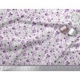 thumbnail image 3 of Soimoi Tissu Poly Georgette Imprimé Feuilles et Fleurs de Rose Tissu de Couture au Mètre 42 Pouces de Large, 3 of 3