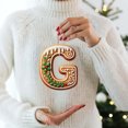 thumbnail image 3 of 26 Alphabet Ornaments For Christmas Tree Candy Cane Initial Letter M Pendant With Berries Pattern Mini Hanging Decorations For Party DIY Holiday Kitchen Towels Acrylic Snowflake Beads Easter, 3 of 3