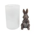 thumbnail image 1 of Easter Candle Shape Animal Plaster 3D Model Bunny Silicone Mold Cake Decoration, 1 of 5