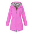 thumbnail image 3 of Sweat à Capuche Veste Femme Imperméable Hiver softshell Imperméable Outwear Extérieur Rose XXXL, 3 of 4