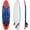 Rouge, variante sur Gymax Planche de Surf 6 Pieds avec 3 Palmes Amovibles Laisse de Sécurité Jaune