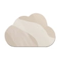 thumbnail image 1 of Vwrxbz Bath Mat Non Slip Super Absorbent Silicone Bathroom Rug Fast Drying Washable Shower Floor Mat Cloud Shape 16x24, 1 of 9