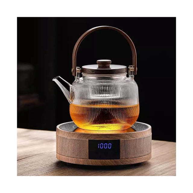 Tea Maker Glass Steaming Tea Pot Brewing Tea Boiling Water Pot Fully Automatic Insulation Electric Ceramic Stove