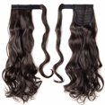 thumbnail image 2 of Long Straight/Curly Wrap Around on Ponytail Extension Synthetic Hairpiece, 2 of 6