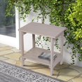 thumbnail image 2 of Shine Company Providence Rectangular Solid Wood Side Table Outdoor Adirondack Patio Table Graystone, 2 of 4