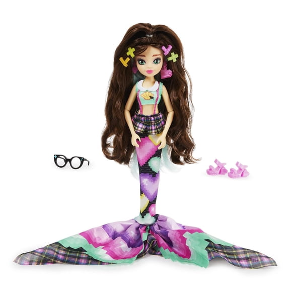 Mermaid High, Spring Break Raynea Mermaid Doll & Accessories with Removable Tail and Color Change Hair Streak, Kids Toys for Girls Ages 4 and up