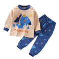 thumbnail image 1 of Pisexur Tenue d'Automne pour Bébé Fille Garçon, Ensemble de Pyjama pour Tout-Petits Garçons Filles, Mode Décontractée, Floral, Col Rond, Manches Longues, Chandail à Enfiler et Pantalon, Tenue de Nuit, Ensemble 2 Pcs pour Enfants, 3 Mois à 6 Ans, 1 of 3