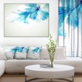 thumbnail image 3 of Design Art Tender Blue Abstract Flowers Canvas Print, 3 of 3