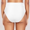 thumbnail image 2 of Women Casual High Waisted Swim Trunks Nylon Spandex Split Solid Color Quick Drying Beach Water Activities Wear, 2 of 5