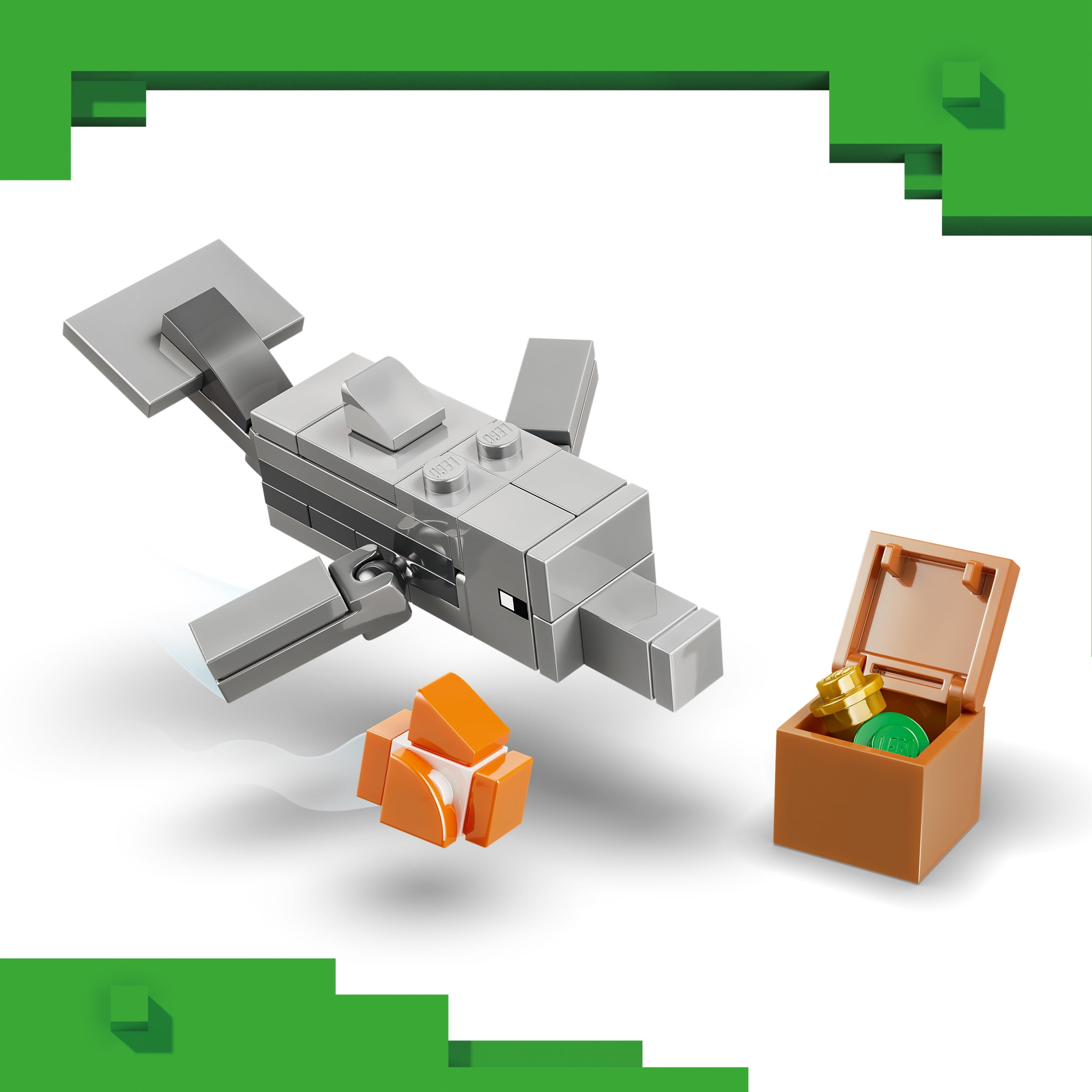 LEGO Minecraft Underwater Adventure - Building Toy for Boys & Girls, Ages 8+ - Minecraft Toys, Figures & Playsets - Gift for Kids & Gamers - 21598