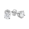 thumbnail image 2 of 1 1/2CT Diamond Screw Back Studs Platinum, 2 of 2