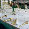 thumbnail image 2 of 60-Pcs Gold Silverware Set - Stainless Steel Flatware Cutlery Set Service for 20, Mirror Polished Gold Flatware Set Include Forks Spoons Knives for Home,, 2 of 7