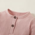 thumbnail image 4 of PatPat Combinaison à Manches Longues pour Bébé en Tricot de Coton Uni Style Cardigan, 4 of 8