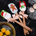 thumbnail image 2 of kitchen Silicone Spatula Non-stick Unique Design Santa Claus Kitchen Silicone Spatula Christmas Gift, 2 of 6