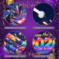 thumbnail image 4 of Colorful Fireworks 2026 New Year Banner Shiny Stars Happy New Year Display Champagne Glass Design Party Balloons 2026 Celebration Backdrop for New Year Party 2026 Celebration New Year Eve Event, 4 of 5