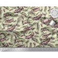 thumbnail image 2 of Soimoi Polyester Crepe Fabric Leaves & Texture Printed Fabric 1 Yard 42 Inch Wide, 2 of 2