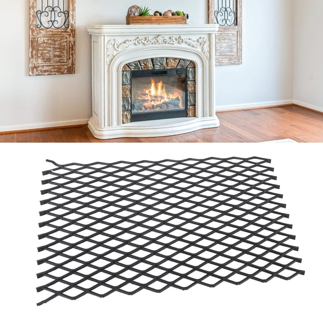 Retenue de Braise de Grille de Foyer, Retenue de Braise de Foyer en Treillis de Support de Braise en Acier Robuste pour Utilisation sur les Grilles de Foyer
