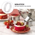 thumbnail image 2 of MasteelfCA 1 Pce Moule à Mousse en Acier Inoxydable 8 cm Rond Tartelette Tarte Quiche Moule de Cuisson, 2 of 8